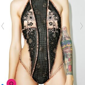 Flor love and lemons skivvies bodysuit